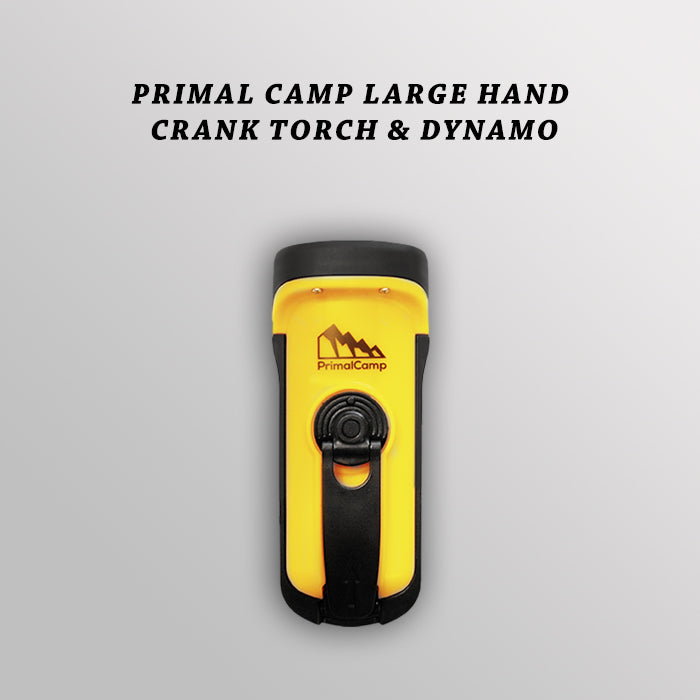 PrimalCamp survival gear self powered torch & dynamo